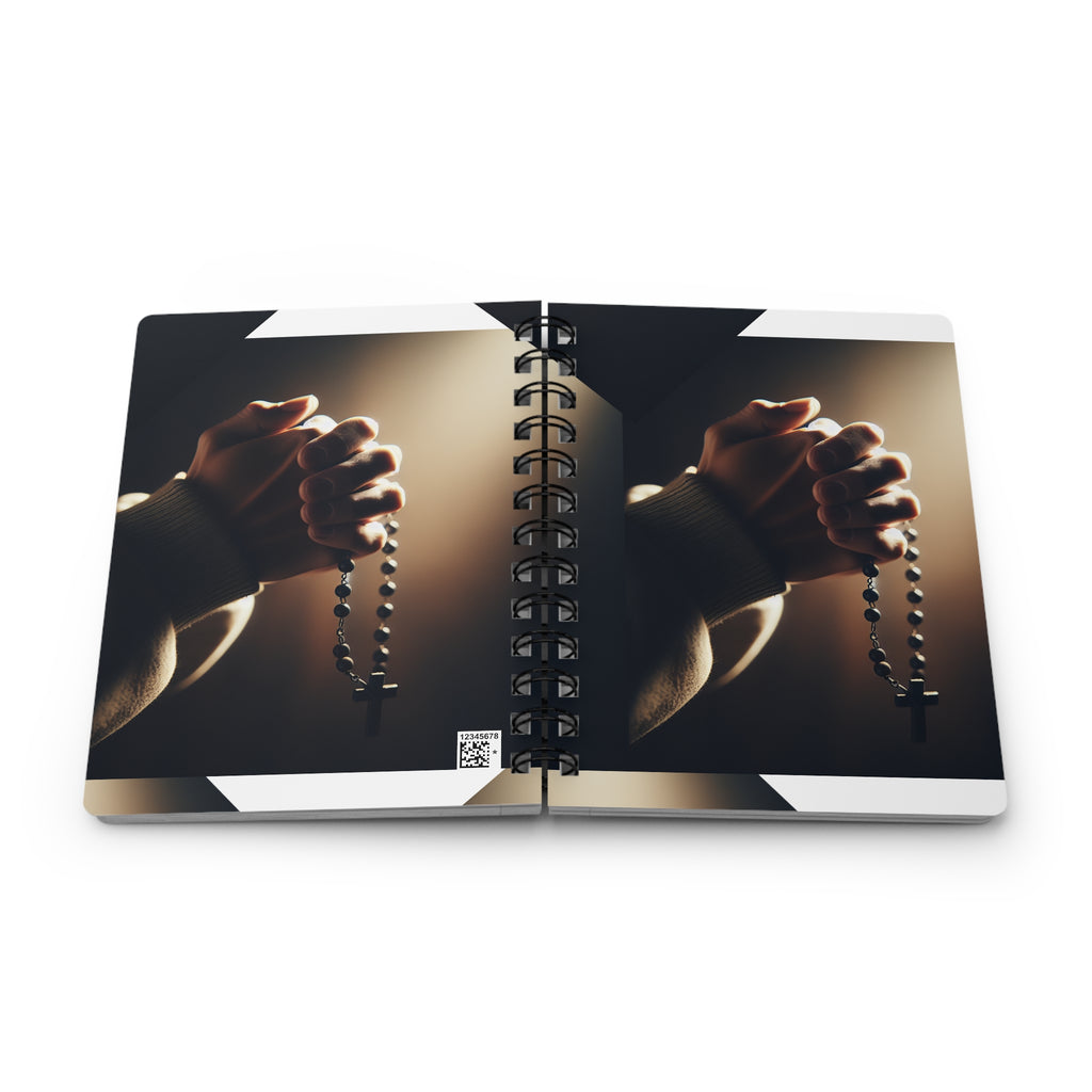 Spiral Bound Prayer Journal, Inspirational Writing Notebook, Faith Journal for Reflection, Gift for Christians, Religious Diary