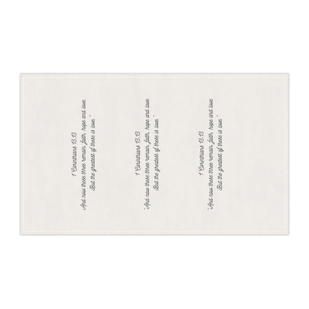 Inspirational Tea Towels with Bible Verse, Faith Kitchen Decor, Unique Gift Idea, Religious Home Accessory, Christy Gift, Farmhouse Style