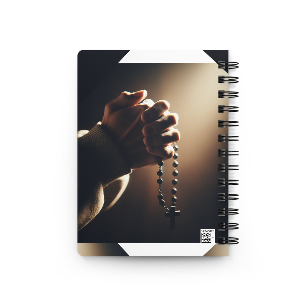 Spiral Bound Prayer Journal, Inspirational Writing Notebook, Faith Journal for Reflection, Gift for Christians, Religious Diary