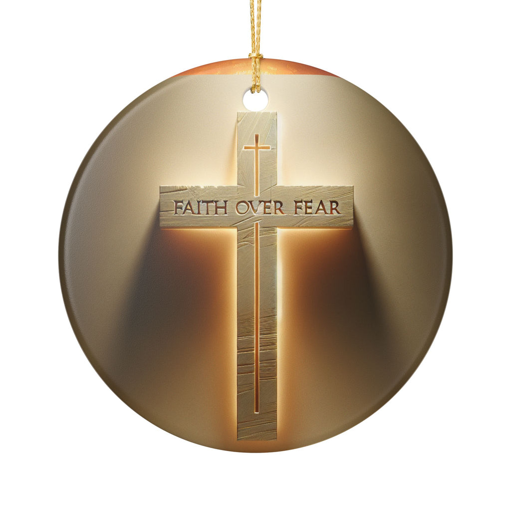 Spiritual Ceramic Ornament | Religious Home Decor, Christian Ornament, Bible Decoration, Gift for Believers, Holiday Ornament