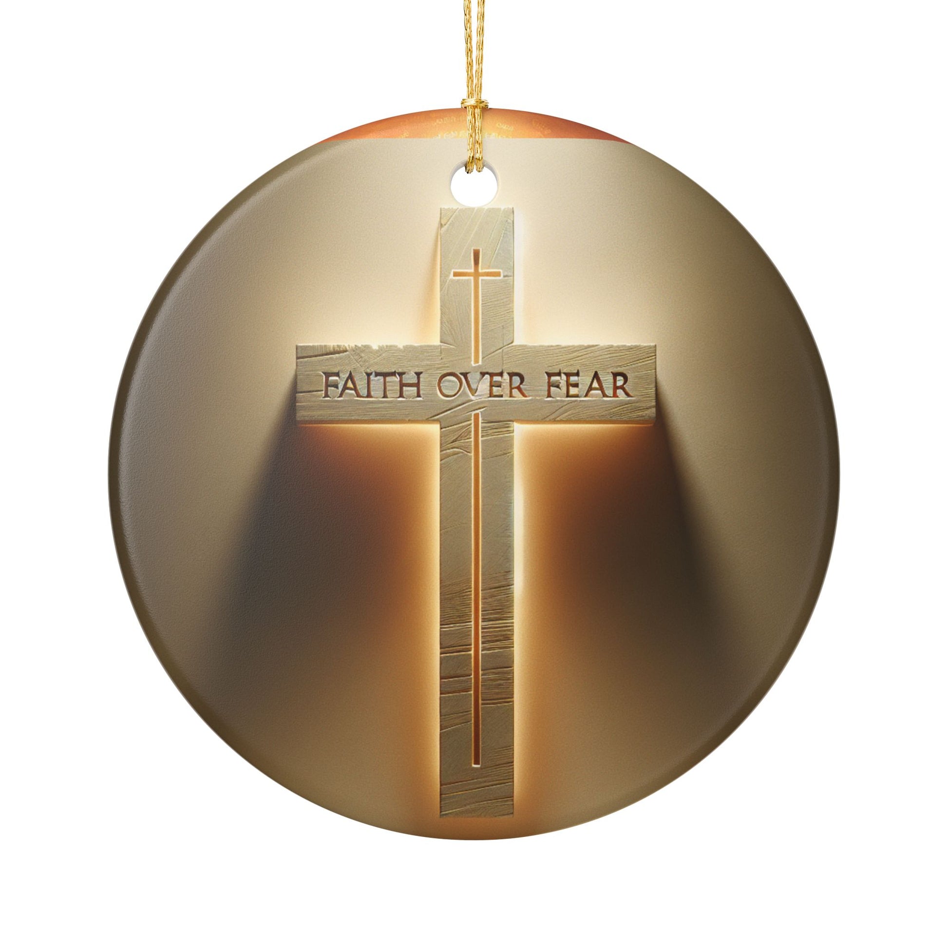 Spiritual Ceramic Ornament | Religious Home Decor, Christian Ornament, Bible Decoration, Gift for Believers, Holiday Ornament