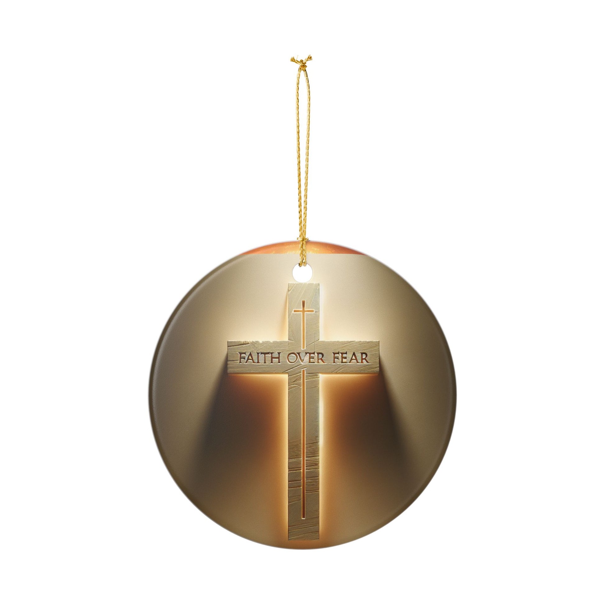 Spiritual Ceramic Ornament | Religious Home Decor, Christian Ornament, Bible Decoration, Gift for Believers, Holiday Ornament