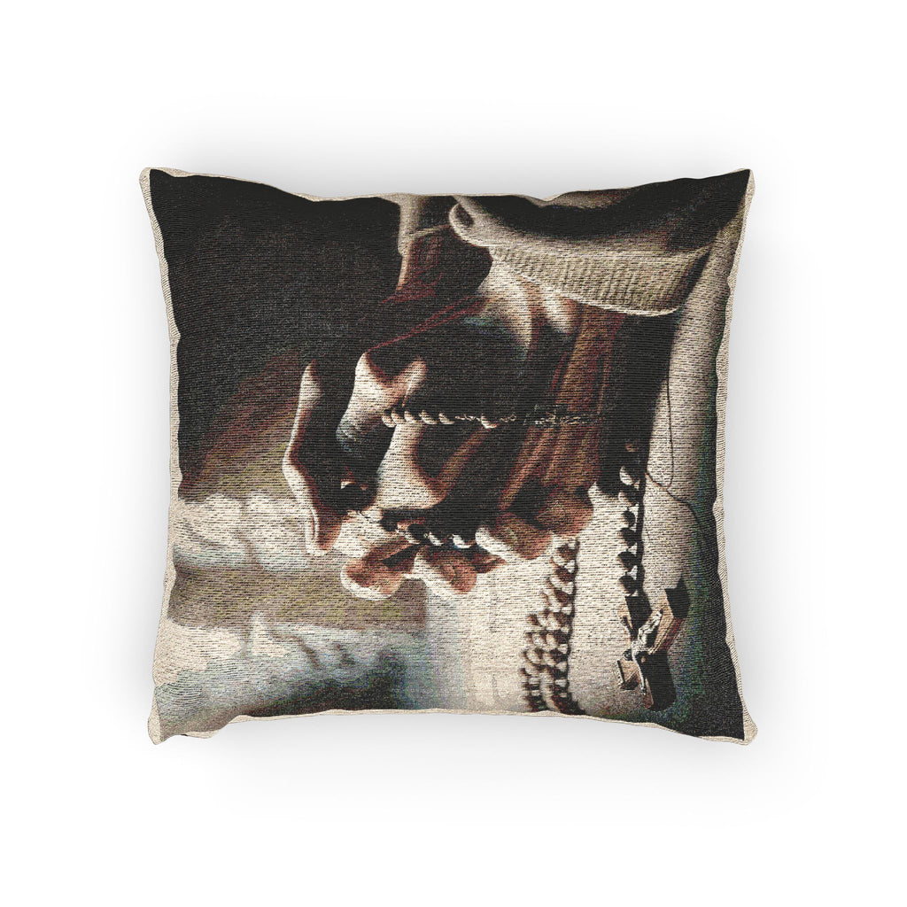 Faith-Inspired Woven Pillow, Cozy Home Décor, Christian Gift, Religious Cushion, Spiritual Vibe, Thoughtful Housewarming Present